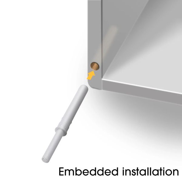 Cabinet Door Rebounder Handle-free Rebound Device Concealed Cabinet Door Rebounder Soft Quiet Closer for Furnitures Accessories