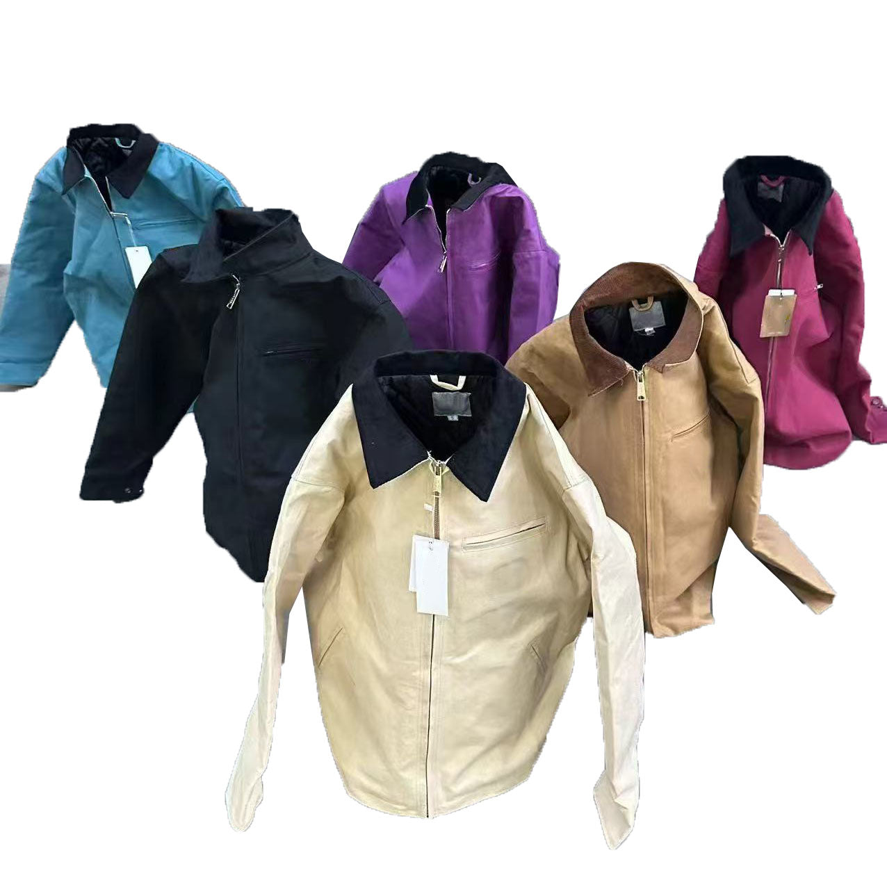 Men&#039;s Designer Jackets 001 Women&#039;s 100% Cotton Jacket Vintage Denim Coat Mesh Lining Stand Collar Workwear Whosale