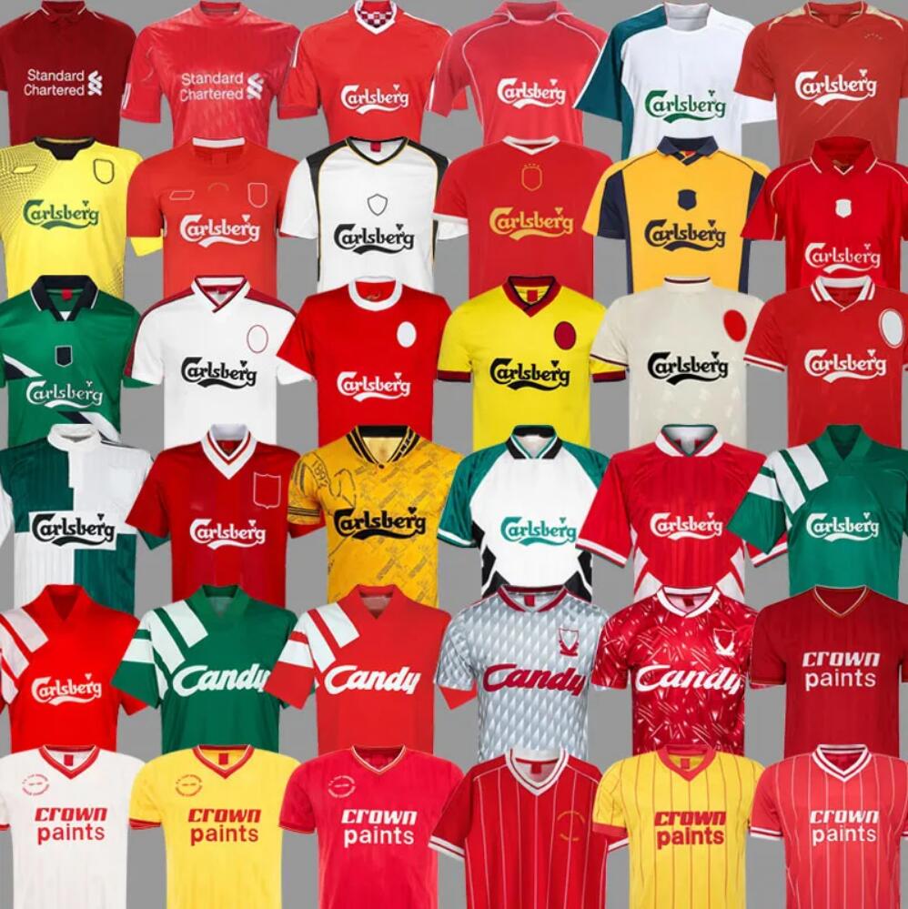 ThE REds soccer jerseys Retro 1965 2005 2006 2008 2009 2010 2011 football shirts Long sleeve TORRES GERRARD SUAREZ OWEN BARNES KUYT 89 91 93 95 01 0