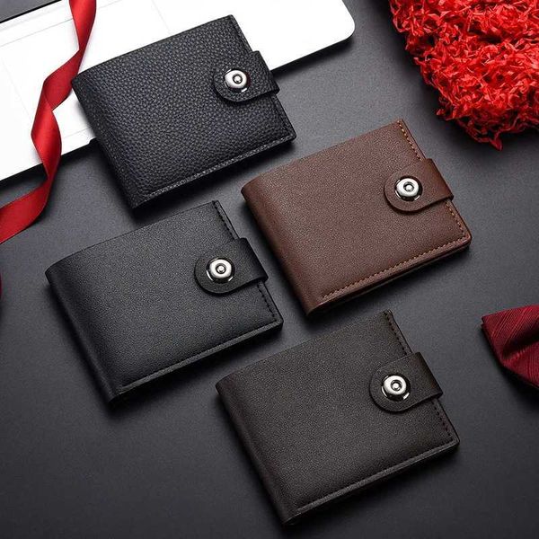 High Quality Mens Business Wallet Card Holder PU Leather Mens Wallet Gift High Quality T241219