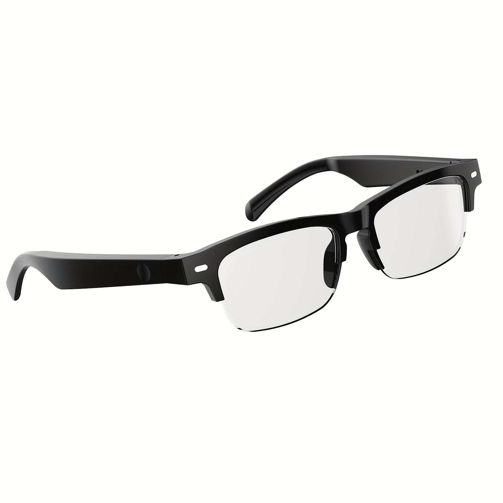 TEMU New Smart Glasses With Mic & Speaker: Hifi Music-calls, Rechargeable Battery, Light-changing Tech. 2-in1 Audio Eyewear Headphones For Sports,