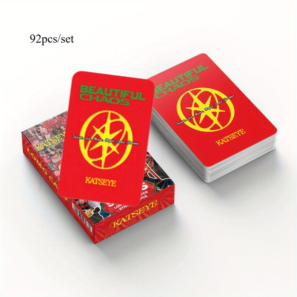 TEMU 92pcs Lomo Trading Cards - Non-sports Card Holders | Beautifulchaos Album Collection, Laser-cut Photo Cards - For Fans, Birthday Gifts,