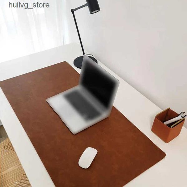 Pads Wrist Rests Large Size Pu Leather Home Office Mouse Double-Sided Waterproof Soft Gaming Keyboard Computer Desk Mat Cork Game Pad J24120