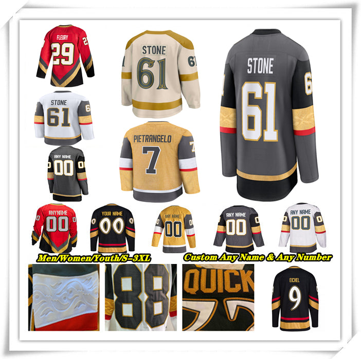 Jack Eichel Mark Stone Ice Hockey Jersey Tomas Hertl Adin Hill Alex Pietrangelo Shea Theodore Pavel Dorofeyev Ivan Barbashev Brett Howden Keegan Kol