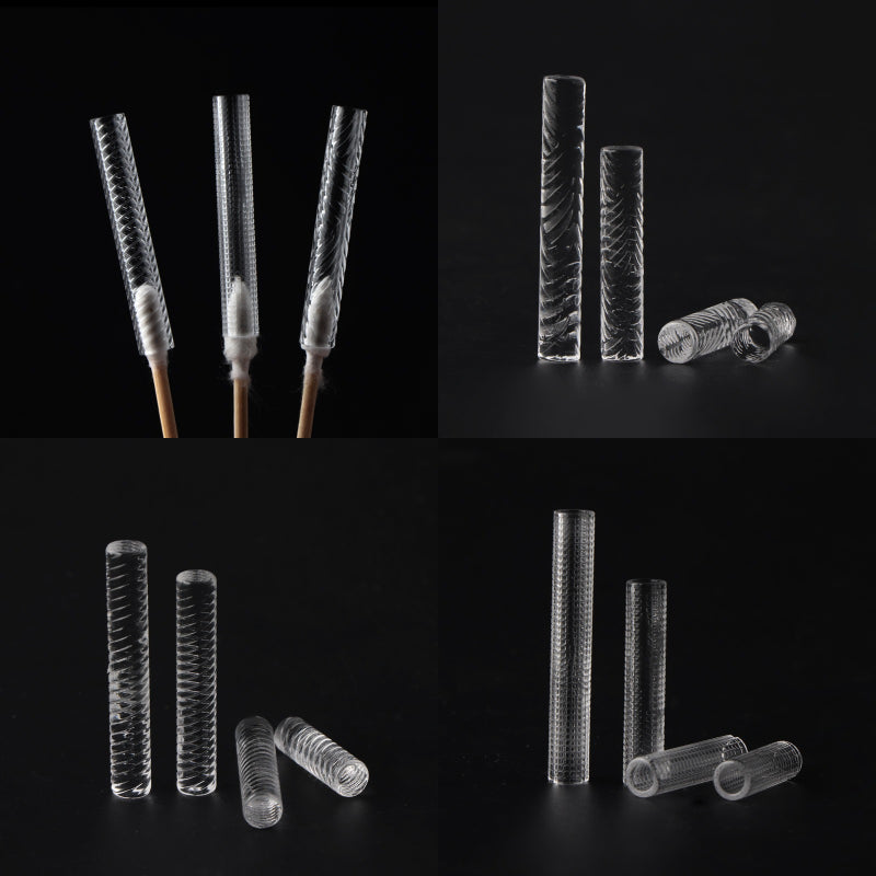 Hollow Solid Etched sandblasting Quartz Terp Pillars 6mmOD Quartz Pills For Terp Slurper Blender Banger Nails Glass Water Bongs Dab Accessories