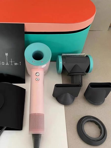 High Speed 08 Electric Hair Dryer 5 in 1 rotating connected nozzles Salon Modeg design Negative Ion Motor