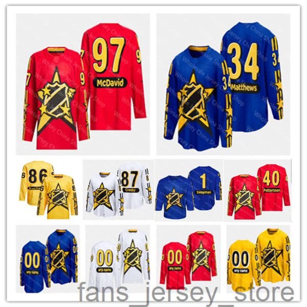 2024 All Star Game Ice Hockey Jersey David Pastrnak Alex Ovechkin Nick Suzuki Jack Hughes Igor Shesterkin Dylan Larkin Sidney Crosby Artemi