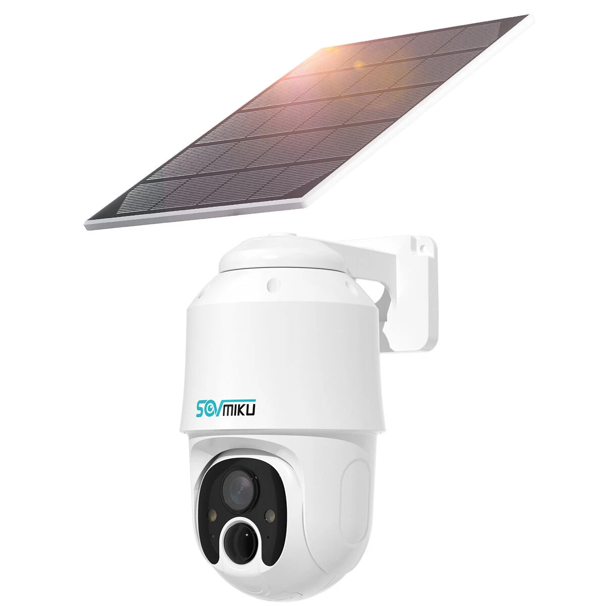 [EU Direct] Sovmiku CQ1A 3MP Solar Security Camera 2K HD Outdoor WiFi PTZ PIR Human Pet Vehicle Detection Night Vision T