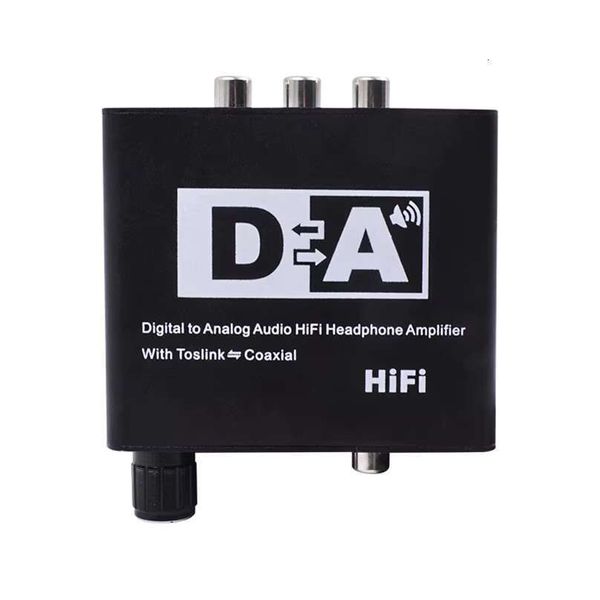 Digital to Analog Audio Converter HiFi Headphone Amplifier Adapter Optical Coaxial Tosk Mutual Convert adjusted