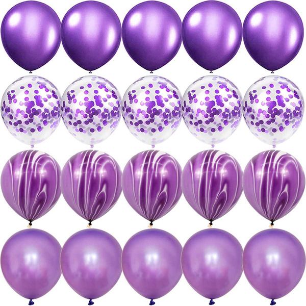 Golden matte balloons Silver confetti balloons Wedding Vntines Day Baby shower Birthday party decoration Y250120