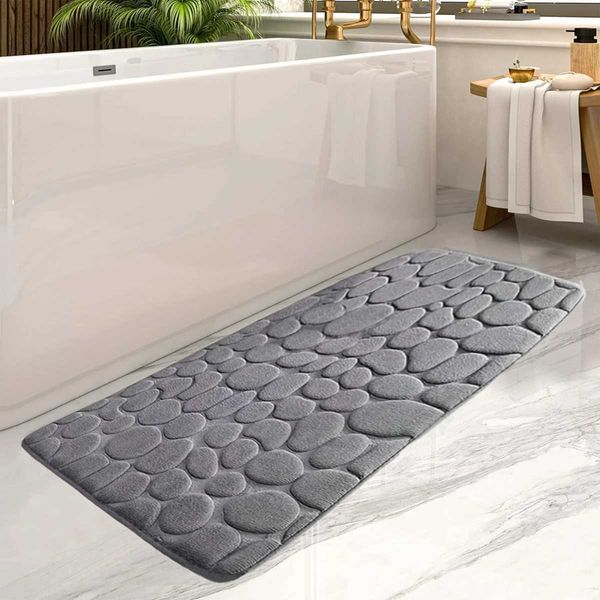 Large Bathroom Floor Mat Water Absorbent Bath Mat Door Mat Anti-slip Bathroom Mat Home DecorationC241227