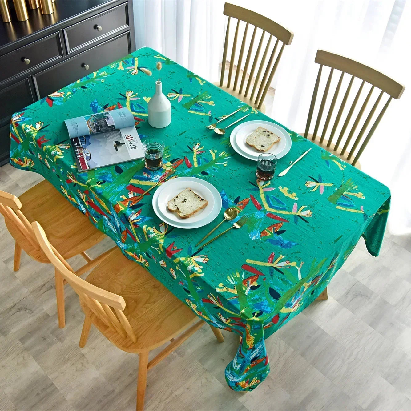 Coffee Table Cloth Covth Printing Cloth Mediterranean Cafe Table Clotalha De Mesa 5C8T01