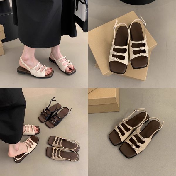 Slippers Womens Sandals Summer Beach Stripes Casual Flat Slippers Sliders women ladies flip flops