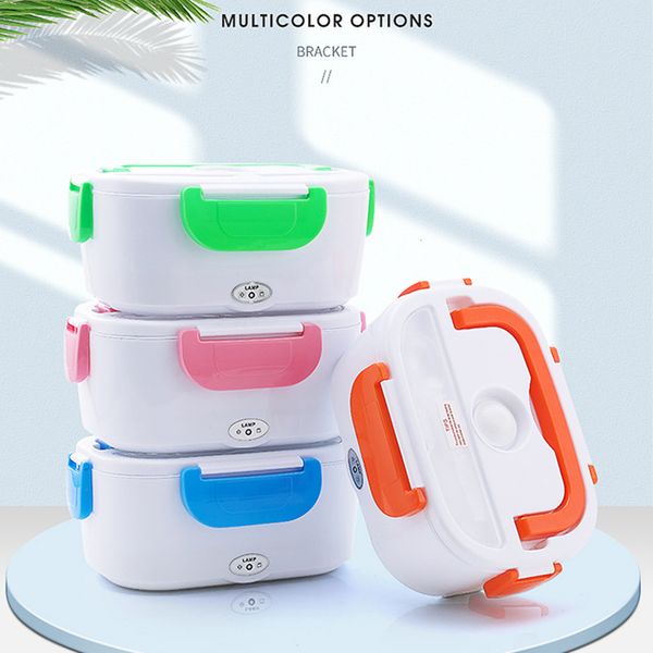 Electric Heated Lunch Boxes Home Portable Bento Food Heater Rice Container Warmer Dinnerware 230222