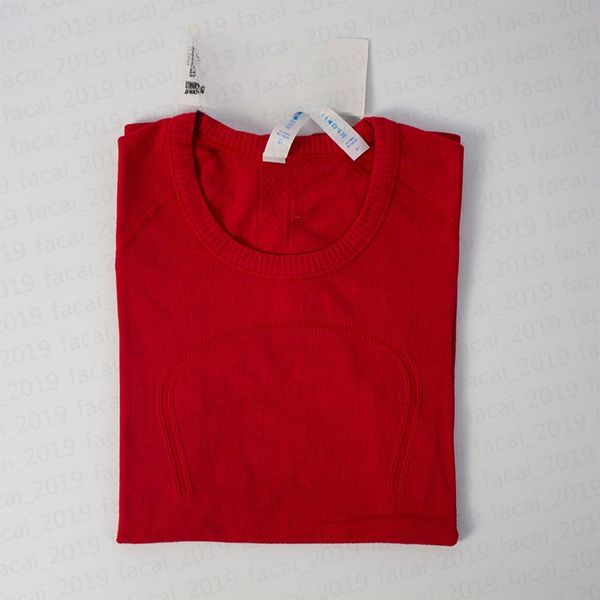 Camisa de mangas curtas de ioga feminina cor de mangas curtas, linventunhas de seca rápida de fitness respirável ioga slim shirt camisa de m