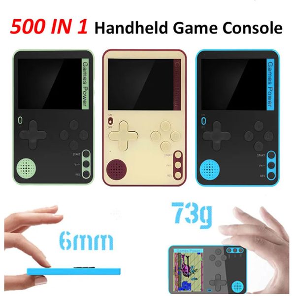 2.4 inch K10 Portable Game Players Ultra Thin Handheld Video Game Console Player Built-in 500 Classic Games For Kids Adults Retro Gaming Con