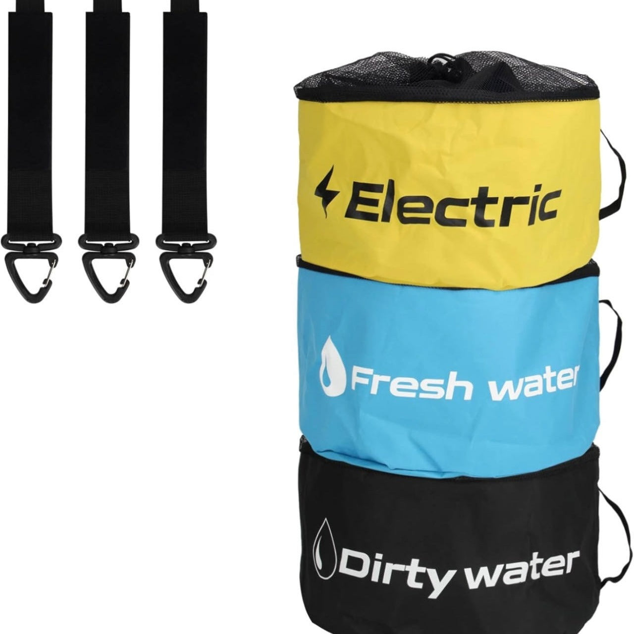 TEMU Rv Hose Storage Bag Of 3 Pack, Camper Accessories For Outside, Rubber Identification Tags For Fresh- Sewer Hoses Electrical Cords & Accessories,