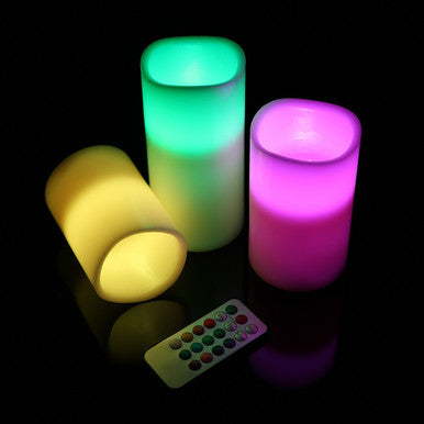 3-Piece Flameless Candles with Remote (1- or 2-Pack) - iMounTEK Flameless Candles w/Remote 2-pk
