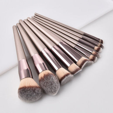 Professional Makeup Brushes, 10-Piece (1 or 2-Pack) - 10-Piece: Professional Makeup Brush Set
