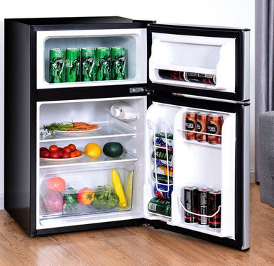 Stainless Steel 3.2 Cu. Ft. Compact Refrigerator with Freezer