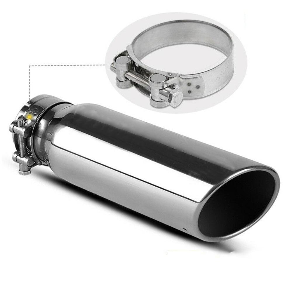 YITAMOTOR® 3 Inch Inlet Exhaust Tip Chrome Polished Stainless Steel Exhaust Tailpipe Tip, Bolt on - Clamp On Design