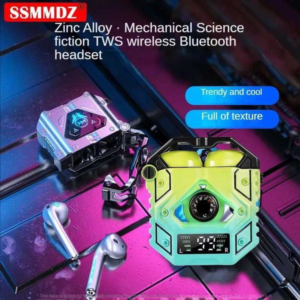 Cell Phone Earphones Mechanical Wireless Gaming Robot Earphones V50 TWS HeadphoneM25 M45 H9 H13 K89 Stereo Music Headset PK P5 P7 P9 5.3Touc