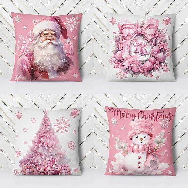 New Christmas throw cover sofa cushion bed Ro He decorates holiday gifts M241113