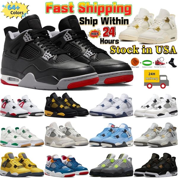 Local warehouse mens mid basketball shoes bred reimagined red cement Thunder Pine green Military Black womens designer sneakers outdoor spor