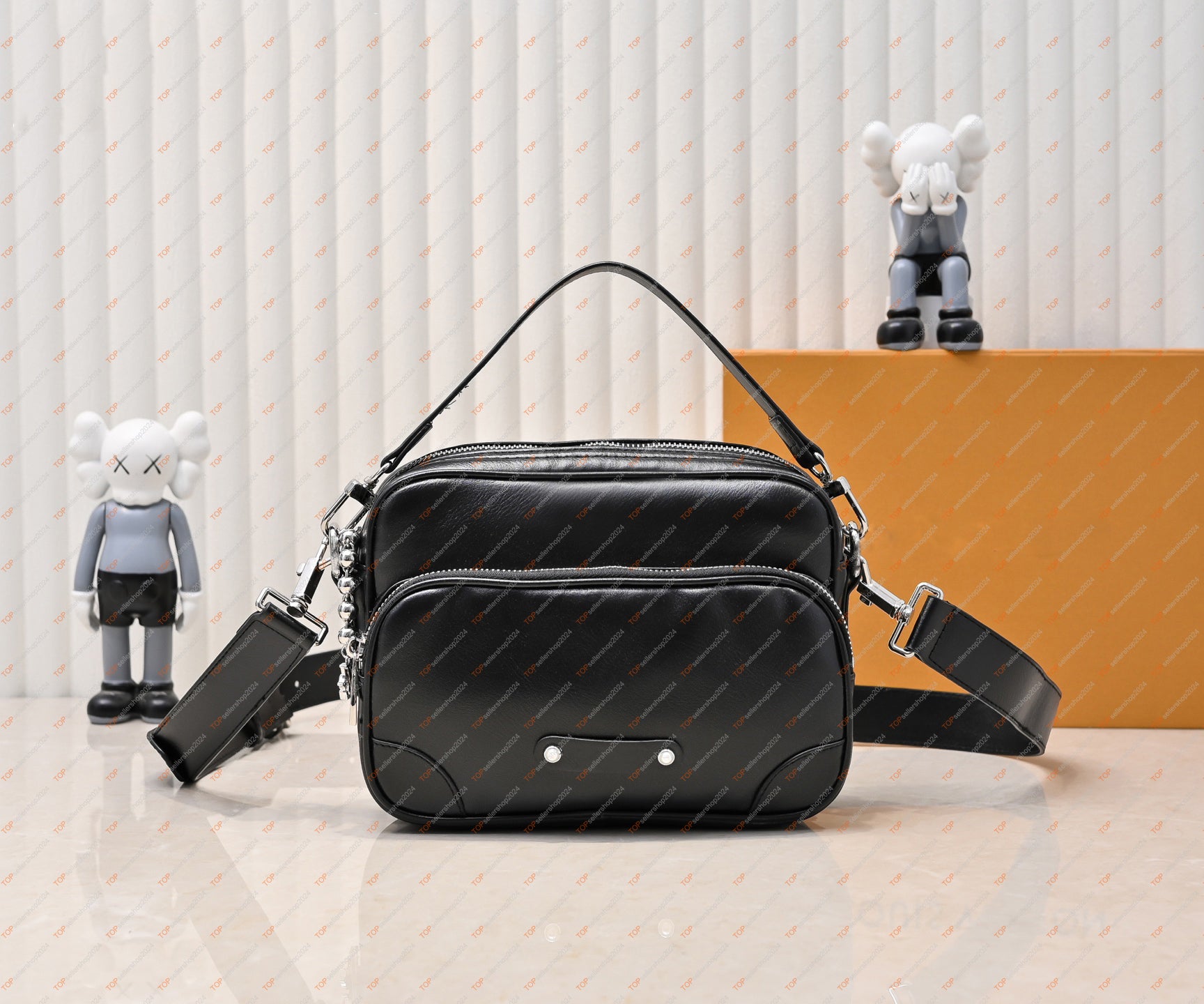 Designer Men&#039;s Shoulder Bag Nil Night Series Camera Purse Messenger Bag High Quality Leather Men&#039;s Crossbody Bag Vintage Female Handbag