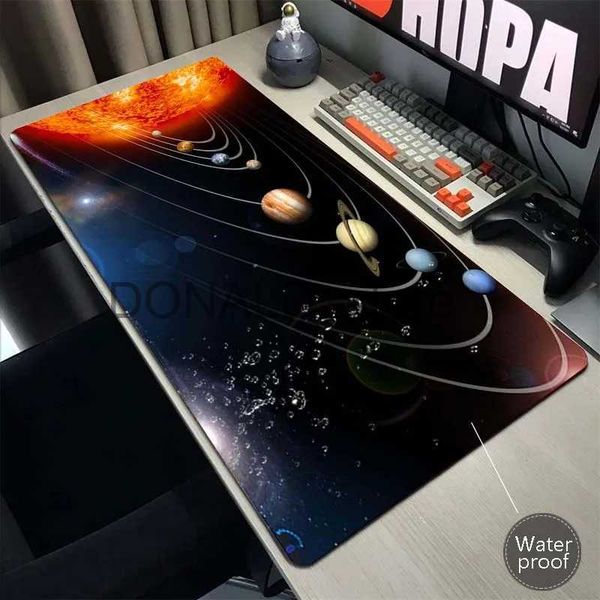 Wrist Rests Oversize Solar System Mausepad Setup Accessories Pad Office Desk Large Mouse Mat For Computer Waterproof Keyboard Pads J231215