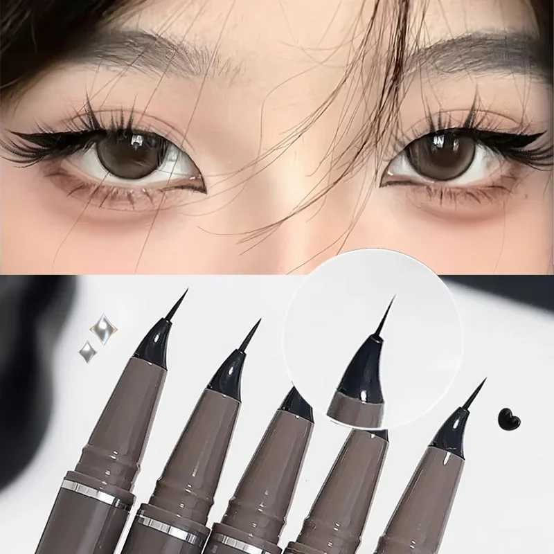 Ultra-fine Matte Liquid Eyeliner Pencil Waterproof Quick Drying Black Brown Lying Silkworm Lower Eyelash Eye Makeup Eyeliner 1pcXJ240904