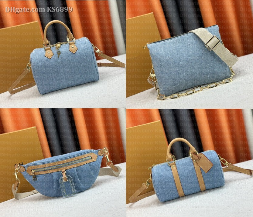 Designer Bag Vintage Denim Bag Shoulder Handbag Purse bags women jeans Crossbody Pillow Totes large capacity Designer Blue Denim Handbags