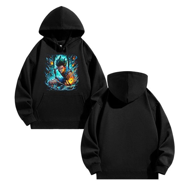Classic Hooded Sweatshirt Breathable Hooded Collar Cool Design Mens Hoodie DIY Printed Clothings Street Casual Thick Fleece