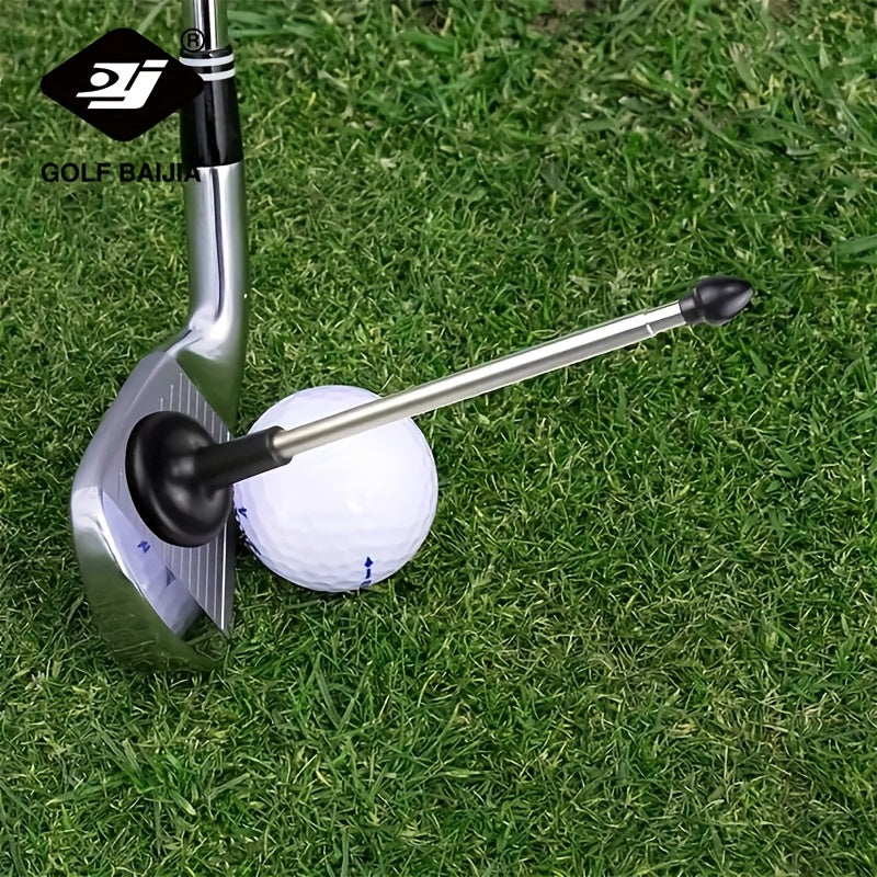 TEMU Magnetic Alignment Rod Swing Trainer - Black Golf Swing Indicator With Red Accents, Non-electric Swing Trainer For All Skill Levels, Swing