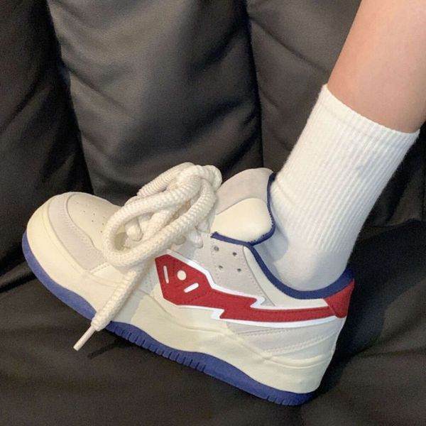 New Japanese Women&#039;s Sneakers Spring Summer Casual Platform Sports Canvas Shoes Vulcanize Running Lolita Korean Fashion Flat a6802