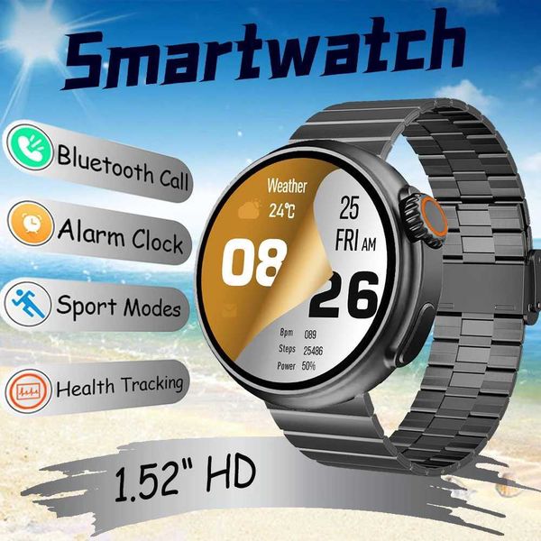 2025 New tra Smartwatch Men For You 1.52 HD Call Health Tracking Cust Dial Wireless Charging Smart Watches Wen Z241218