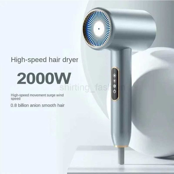 2000W Hair Dryer Professional Negative Ion Low Noise Blow Dryer Electric High Speed Powerful Adjustable Salon Household DryerCL240710