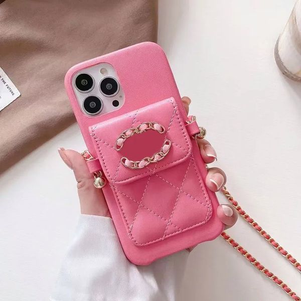 Designer Brand Phone Case For iPhone 15 Pro Max 15pro 14 pro max 14pro 13 13promax 12 11 15 Plus XSMax XR Case Card Holder Leather Crossbody