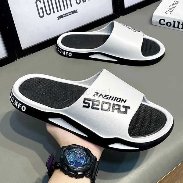 Slipper Fion Sports Mens Summer Slippers Anti-slip PVC Durable Slipper Outdoor Beach Flip Flops for Men Household Cfortable Shoes Z241211