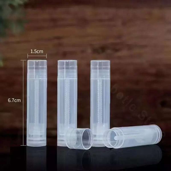 100Pcs 5G Wholesale Empty Gloss Tubes Lipstick Jars Tube Cap Container Travel Makeup Tool Lip Balm Cosmetic Containers