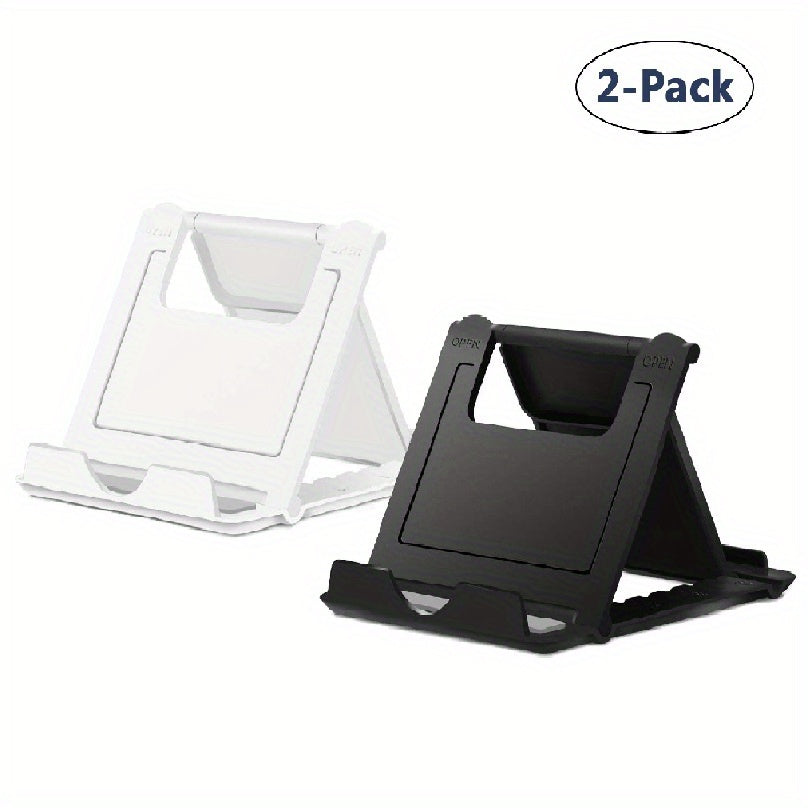 TEMU Thickened Version Square Folding Mobile Phone Holder 2pcs, Lightweight, Convenient For Camping, Rv, Family Use, Can Hold Mobile Phone, Tablet,