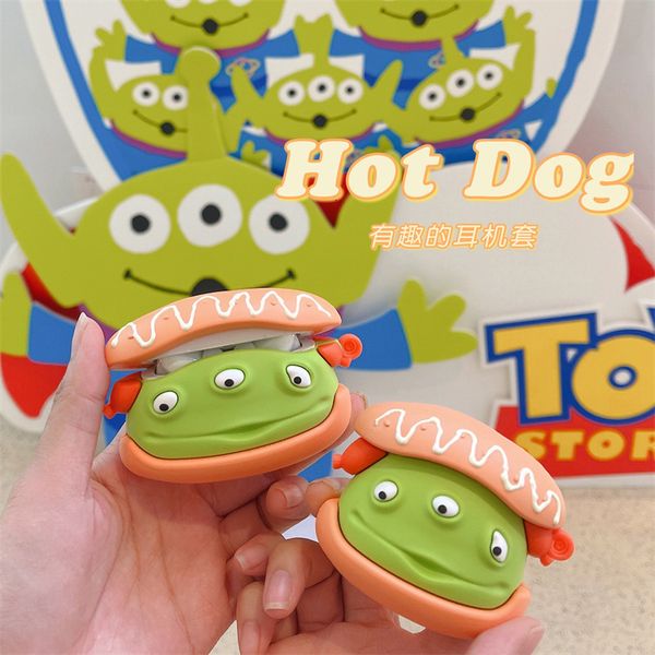 ddmygifts San Yan Zai Ham Bread Suitable for Pro1-2-3 Generation Bluetooth Wireless Earphone Cover Silicone Case A