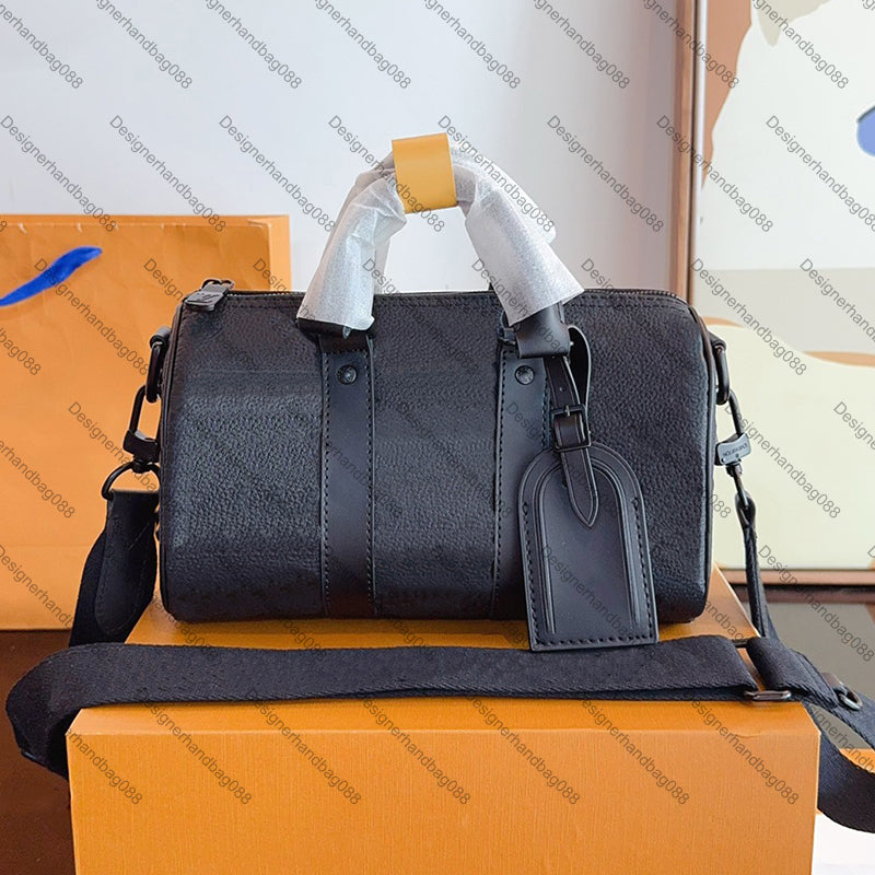 Men Crossbody Designer Leather Handbag Boston Shoulder Bag Keepall 25 series M46271