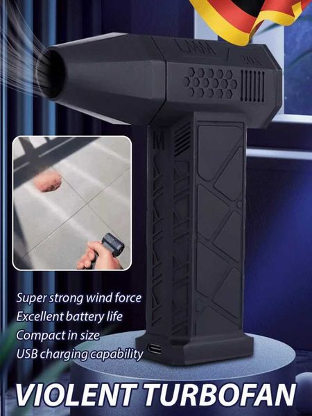 Outdoor Mini Portable turbo fan Powerful Handheld Fan Dusting Cooling Hair Dryer Y240807 Y240807