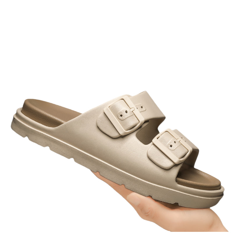 Men&#039;s Slippers Indoor Outdoor Sandals Beach Comfortable Soft Thick Slides Design Men Casual Shoes Flip-flops Mens Home Slippers