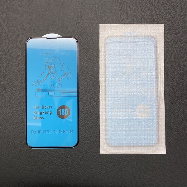 100pcs 18D Gasbag Transparent Screen Protector For iPhone 15pro 15promax 13 X 12 Mini 11 Pro Max XR Edge Tempered Glass Film for iphone 15 1