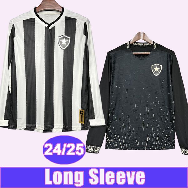 24 25 Botafogo Mens Long Sleeve Soccer Jerseys SOARES JEFFINHO EDUARDO CUIABANO OSCAR M.NASCIMENTO M.PONTE Home Away Football Shirts Adult U