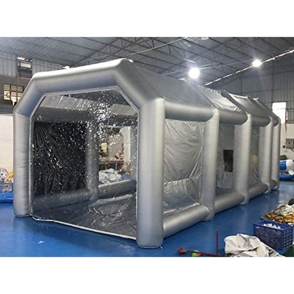 12x5x3.5mH (40x16.5x11.5ft) wholesale Various sizes Inflatable Car Painting tent with flitters mobile small used inflatables cars spray pain