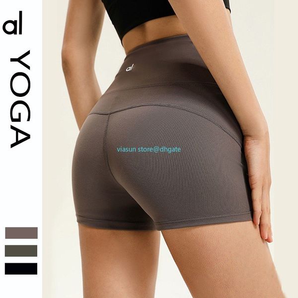 AL188 Yoga Outfits Suit Align Women&#039;s Sports High Waist Yoga Shorts 4-point Pants Running Fitness Gym Underwear Workout Leggings