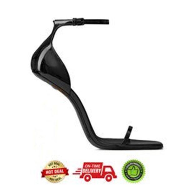 With Box High Heels Women Dress Shoes Patent Leather Slingbacks Triple Black Gold Nuede Silver Woman Lady Fashion Stiletto Heel Sandals Part